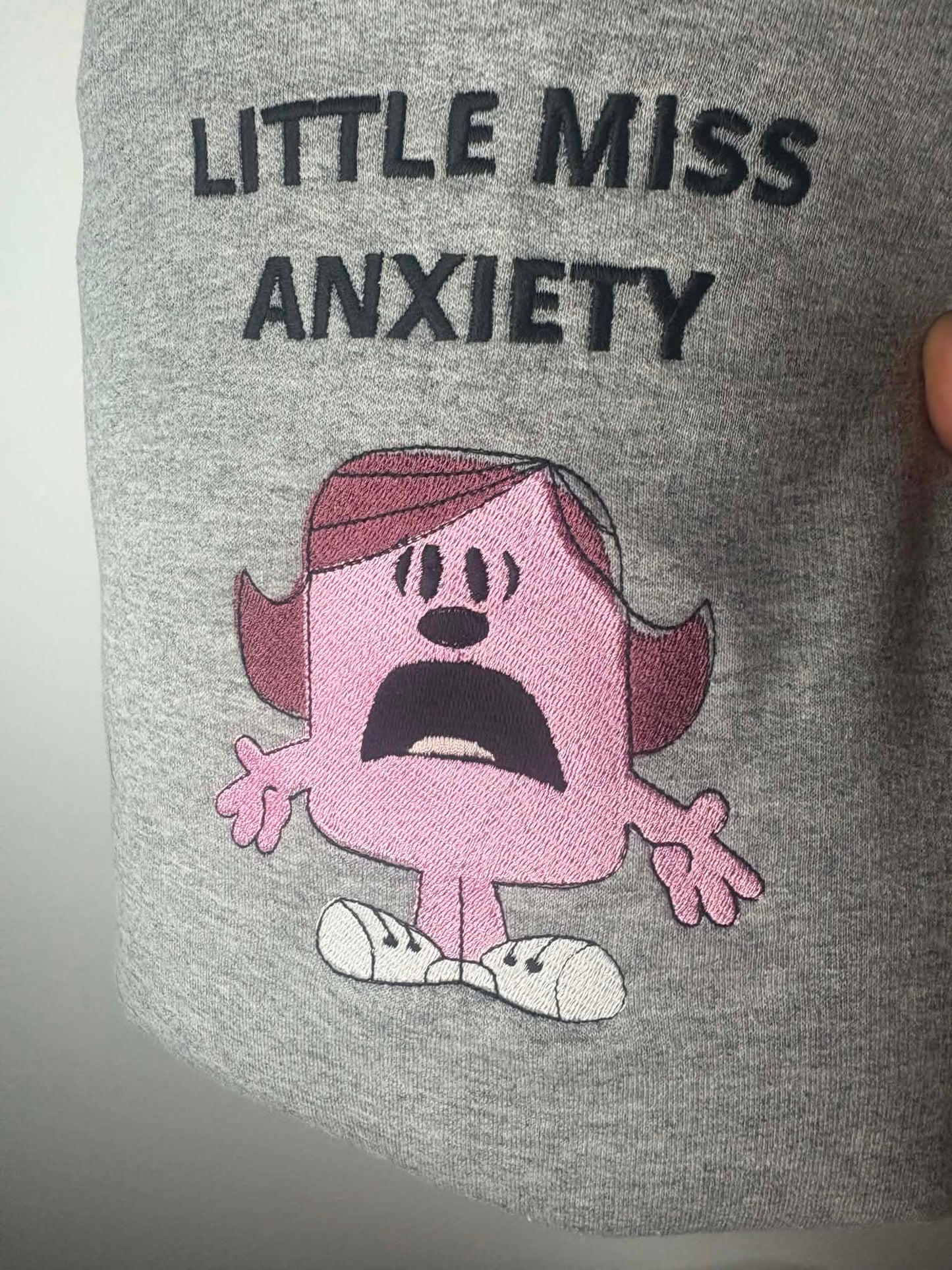 Hoodie Little Miss Anxiety – Gris – 2XL – Imparfait