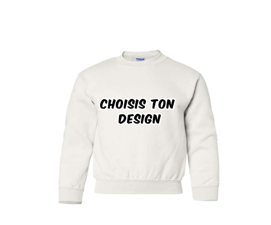 Crewneck Essentiel Namyco enfant – Blanc